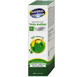 Dung dịch vệ sinh phụ nữ dạng bọt Natural Feminine Lá Trầu Không kháng khuẩn, vệ sinh nhẹ nhàng (160ml)