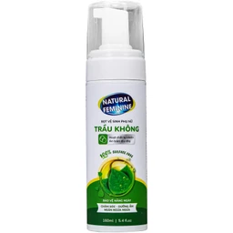 Dung dịch vệ sinh phụ nữ dạng bọt Natural Feminine Lá Trầu Không kháng khuẩn, vệ sinh nhẹ nhàng (160ml)