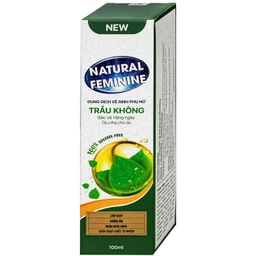 Dung dịch vệ sinh phụ nữ Natural Feminine Lá Trầu Không vệ sinh nhẹ nhàng, kháng khuẩn (100ml)