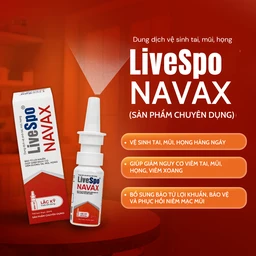 Xịt vệ sinh tai mũi họng Livespo Navax 20ml giảm nguy cơ viêm đường hô hấp 4