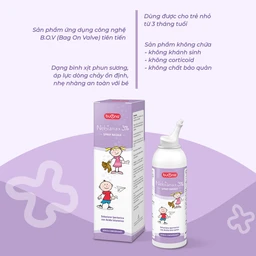 Xịt mũi Buona Nebianax 3% 100ml giúp làm sạch đường mũi, kháng khuẩn, giảm viêm
