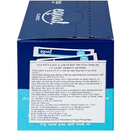 Nguyên liệu làm ngọt: Đường Equal Classic Zero Calorie (50 gói x 1G) 5