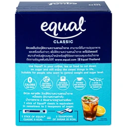 Nguyên liệu làm ngọt: Đường Equal Classic Zero Calorie Sweetener (100 gói x 1G)