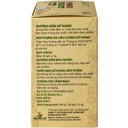 Đường la hán quả Monk Fruit CT, không calo, vị ngọt tự nhiên (hộp 20 gói x 5g) 4