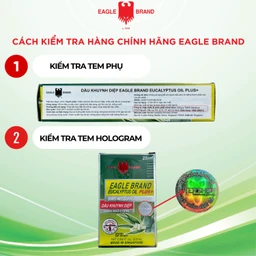 Dầu gió khuynh diệp Eagle Brand 25ml Eucalyptus Oil Plus+ chống muỗi 8 tiếng, dùng được cho trẻ sơ sinh