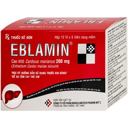 Thuốc Eblamin Korea United hỗ trợ điều trị viêm gan, xơ gan (12 vỉ x 5 viên) 2