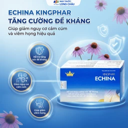 Viên uống hỗ trợ tăng cường sức đề kháng, giúp giảm nguy cơ cảm cúm, viêm họng Echina Kingphar (3 vỉ x 10 viên) 2