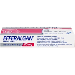 Thuốc đạn Efferalgan 80mg UPSA SAS giảm đau, hạ sốt (2 vỉ x 5 viên) 3