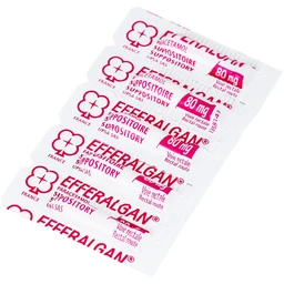 Thuốc đạn Efferalgan 80mg UPSA SAS giảm đau, hạ sốt (2 vỉ x 5 viên) 5