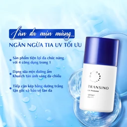 Kem chống nắng ngừa nám, trắng da Transino Whitening UV Protector SPF50+ PA++++ 30ml