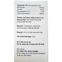 Thuốc Femirat dự phòng và điều trị thiếu sắt, acid folic (10 vỉ 10 viên) 3