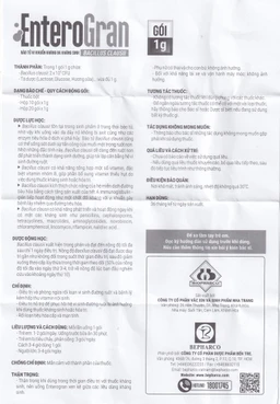 Thuốc Enterogran Biopharco điều trị và phòng ngừa rối loạn vi sinh đường ruột (20 gói x 1g)