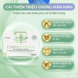 Viên uống Estromineral Meda hỗ trợ tăng cường nội tiết tố (3 vỉ x 10 viên) 4