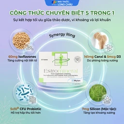 Viên uống Estromineral Meda hỗ trợ tăng cường nội tiết tố (3 vỉ x 10 viên) 3