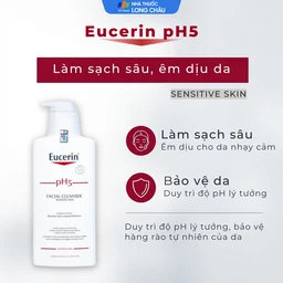 Sữa rửa mặt Eucerin pH5 Facial Cleanser Sensitive Skin làm sạch sâu cho da nhạy cảm (400ml)
