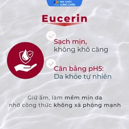 Sữa rửa mặt Eucerin pH5 Facial Cleanser Sensitive Skin làm sạch sâu cho da nhạy cảm (400ml)