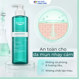 Gel rửa mặt Eucerin Pro Acne Cleansing Gel dành cho da nhờn, mụn (400ml)