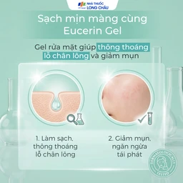 Gel rửa mặt Eucerin Pro Acne Cleansing Gel dành cho da nhờn, mụn (400ml)