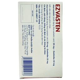 Thuốc Ezvasten Davipharm điều trị tăng cholesterol máu nguyên phát (4 vỉ x 7 viên)