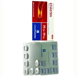 Thuốc Ezvasten Davipharm điều trị tăng cholesterol máu nguyên phát (4 vỉ x 7 viên)