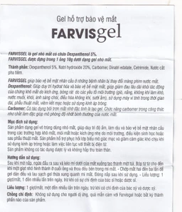 Gel dưỡng mắt, làm dịu và giảm khô mắt Favisgel Vision Pharma10g