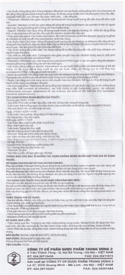 Thuốc Fascapin-10 Nifedipin Trung Ương 2 dự phòng đau thắt ngực, cao huyết áp (10 vỉ x 10 viên)