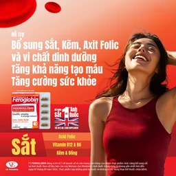 Viên uống hỗ trợ tăng khả năng tạo máu Vitabiotics Feroglobin B12 (30 viên)