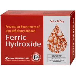 Dung dịch uống Ferric Hydroxide ngăn ngừa và điều trị thiếu máu do thiếu sắt (20 ống x 5ml) 2