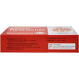 Dung dịch uống Ferric Hydroxide ngăn ngừa và điều trị thiếu máu do thiếu sắt (20 ống x 5ml) 4