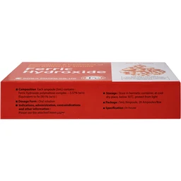 Dung dịch uống Ferric Hydroxide ngăn ngừa và điều trị thiếu máu do thiếu sắt (20 ống x 5ml) 3