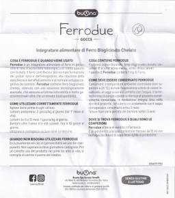 Dung dịch giúp giảm nguy cơ thiếu máu do thiếu sắt Buona Ferrodue (15ml)