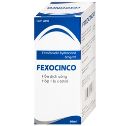 Thuốc Fexocinco 6mg Hà Nam điều trị triệu chứng viêm mũi dị ứng theo mùa và mày đay mạn tính (60ml) 3