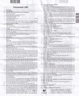 Thuốc Fexostad 180 Stella điều trị viêm mũi dị ứng theo mùa, mày đay vô căn mạn tính (10 viên)