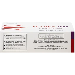 Thuốc Flaben 1000 Hà Nam điều trị các dấu hiệu và triệu chứng của suy tuần hoàn tĩnh mạch mãn tính (3 vỉ x 10 viên) 3