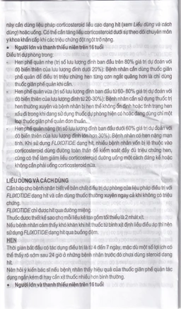 Khí dung Flixotide 125mcg GSK điều trị hen phế quản (120 liều)