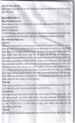 Khí dung Flixotide 125mcg GSK điều trị hen phế quản (120 liều)