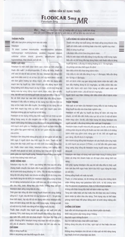 Thuốc Flodicar MR 5mg Pymepharco điều trị tăng huyết áp (3 vỉ x 10 viên)