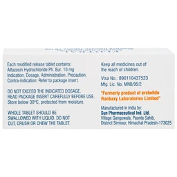 Thuốc Flotral Sun Pharma 10MG điều trị các dấu hiệu và triệu chứng của tăng sản lành tính tuyến tiền liệt (Bph) (1 Vỉ X 10 Viên)