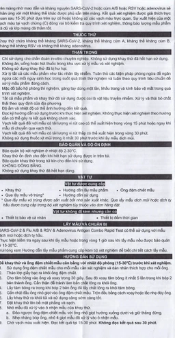Kit test cúm A/B, Covid, RSV, ADV Flowflex (20 kít)