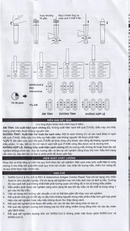 Kit test cúm A/B, Covid, RSV, ADV Flowflex (20 kít)