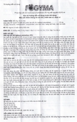 Dung dịch uống Fogyma điều trị thiếu máu do thiếu sắt (4 vỉ x 5 ống)