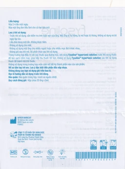 Nước muối sinh lý Fysoline Hypertonique ưu trương (20 ống x 5ml) giúp giảm phù nề và giữ ẩm niêm mạc mũi