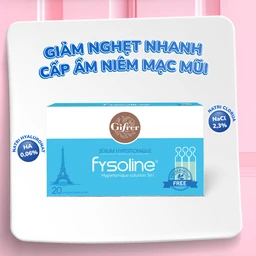 Nước muối sinh lý Fysoline Hypertonique ưu trương (20 ống x 5ml) giúp giảm phù nề và giữ ẩm niêm mạc mũi