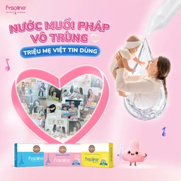 Nước muối sinh lý Fysoline Hypertonique ưu trương (20 ống x 5ml) giúp giảm phù nề và giữ ẩm niêm mạc mũi