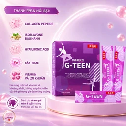 Siro bổ sung vitamin và khoáng chất cho bé gái trong giai đoạn tăng trưởng G-TEEN Kenko (30 gói x 15g) 4
