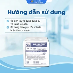 Gạc phẫu thuật An Lành 10x10cm x 6 lớp (100 miếng) dùng thấm máu trong phẫu thuật 7