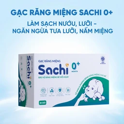 Gạc răng miệng Sachi cho bé sơ sinh (30 gói) làm sạch và bảo vệ răng miệng cho bé