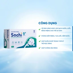 Gạc răng miệng Sachi cho bé sơ sinh (30 gói) làm sạch và bảo vệ răng miệng cho bé