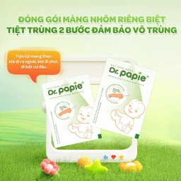 Gạc răng miệng Dr.Papie Starmed (30 gói) làm sạch và bảo vệ răng miệng cho bé