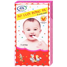Gạc rơ lưỡi Đông Pha (5 cái) vệ sinh, làm sạch lưỡi, răng miệng cho bé 1